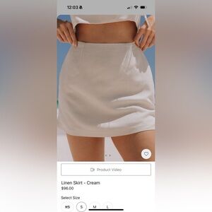 Daily Drills Linen Skirt